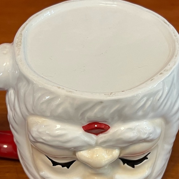 Tag Santa mug “oversize sculpted”/vintage-style w/gift tag attached-28oz-NWT - Picture 6 of 9